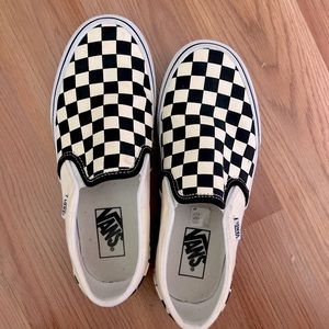 Woman’s Checkerboard Vans